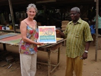Jenny with  Isaac - Osei Research Manager