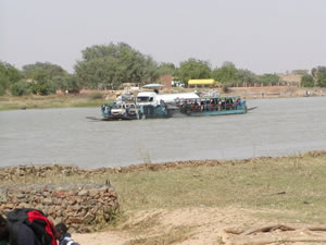 Ferry across the Niger